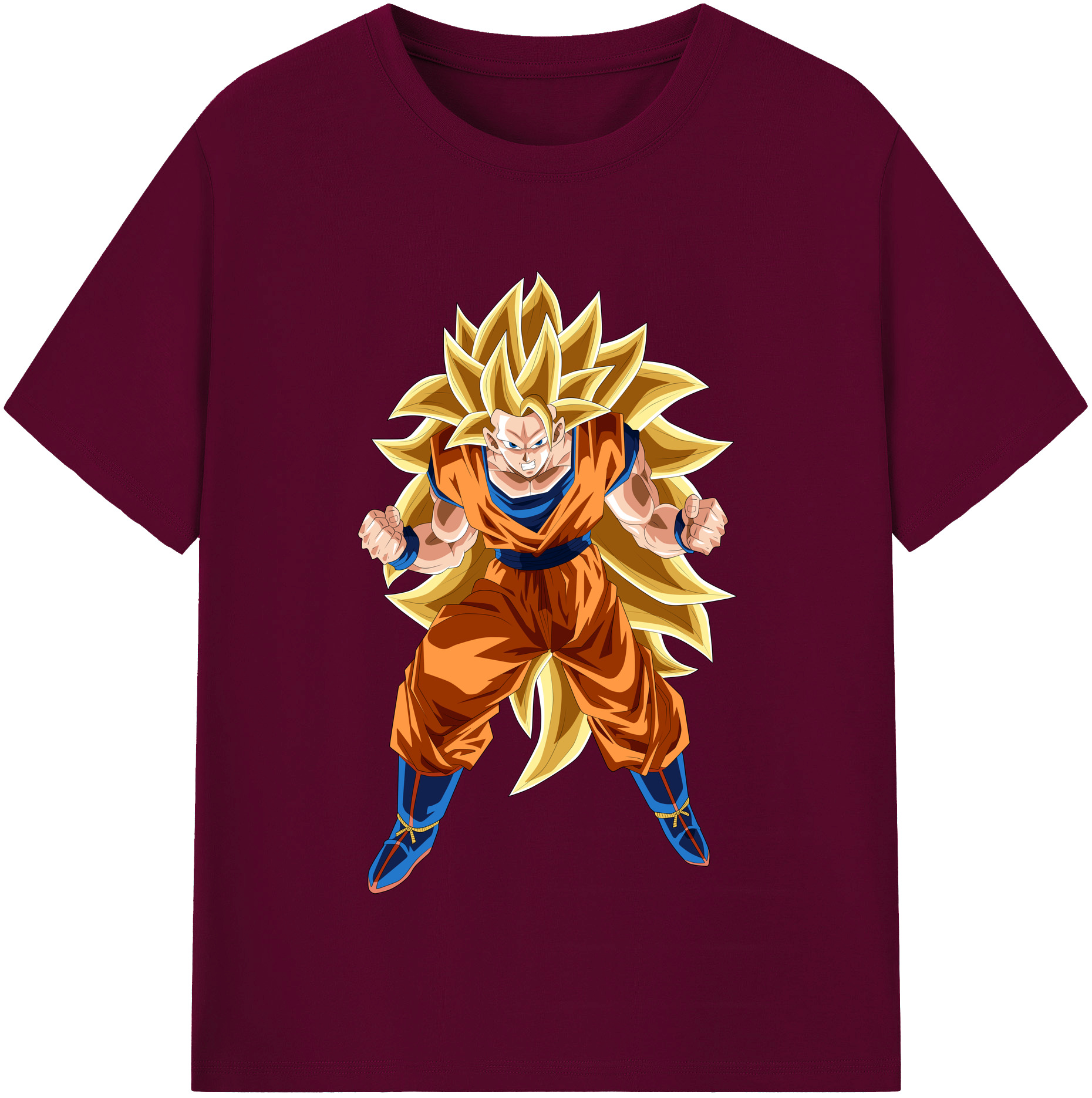 （画像用） ドラゴンボール 孫悟空（そん ごくう）Son Goku カカロット DRAGON BALL Kakarotto レディースカジュアルプリントTシャツ（綿100％）